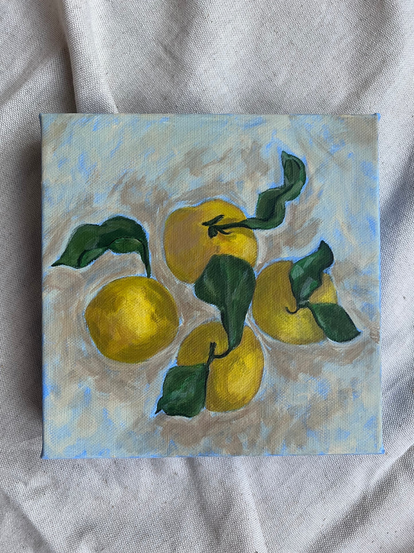 Lemons on Blue