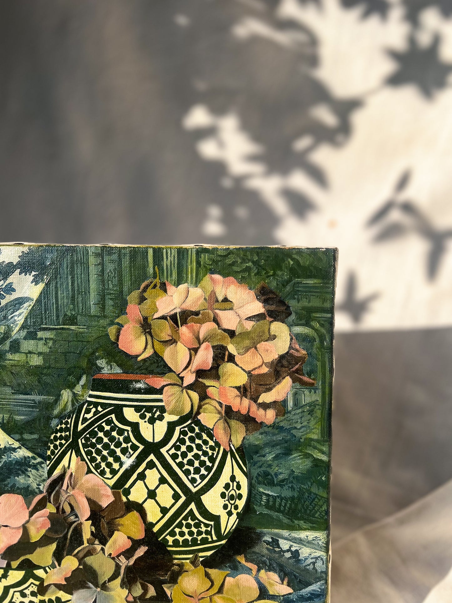 Pair of Vintage French Still Life Paintings — Signed Dumont