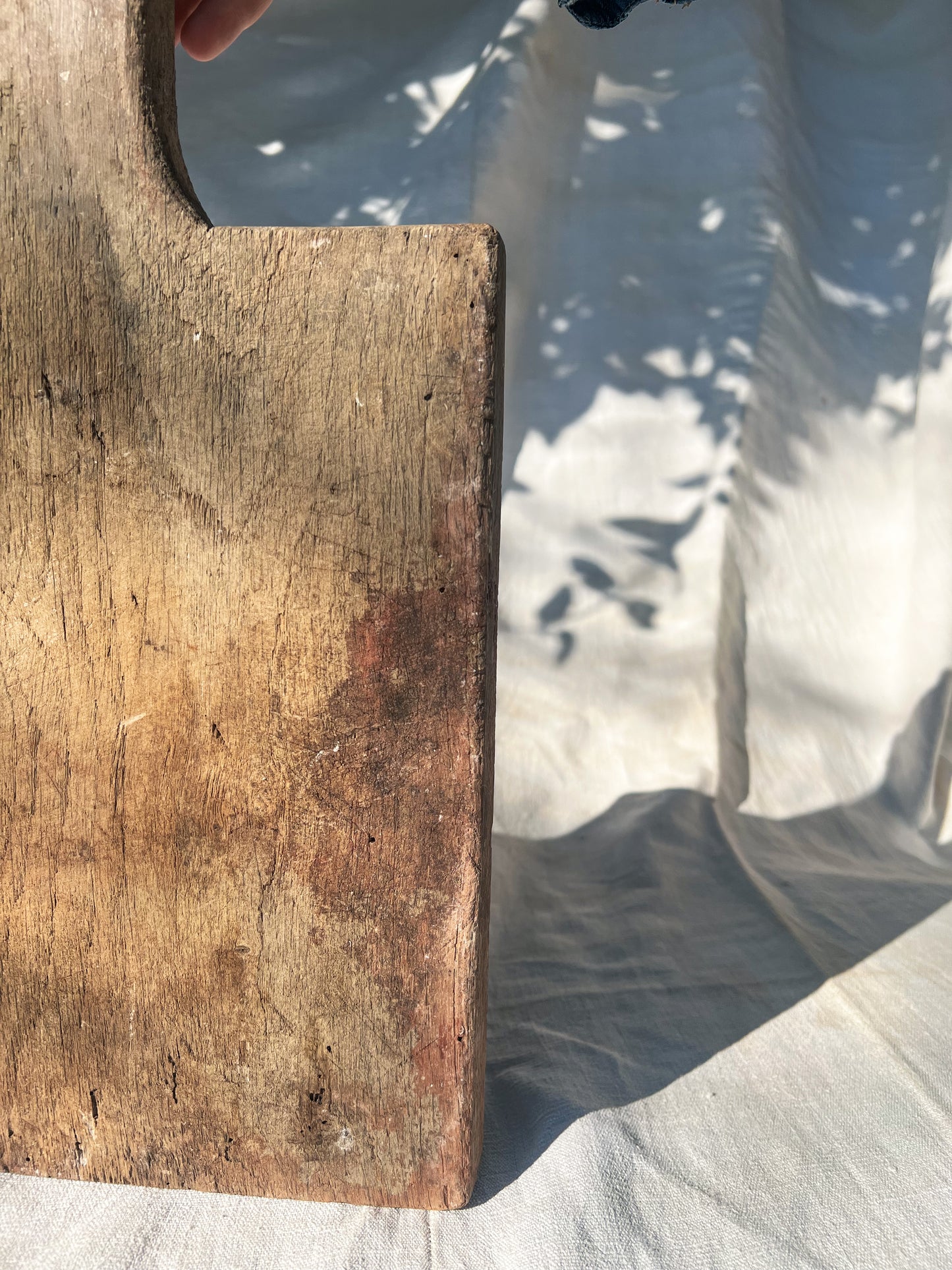 Worn Wooden French Bread Board