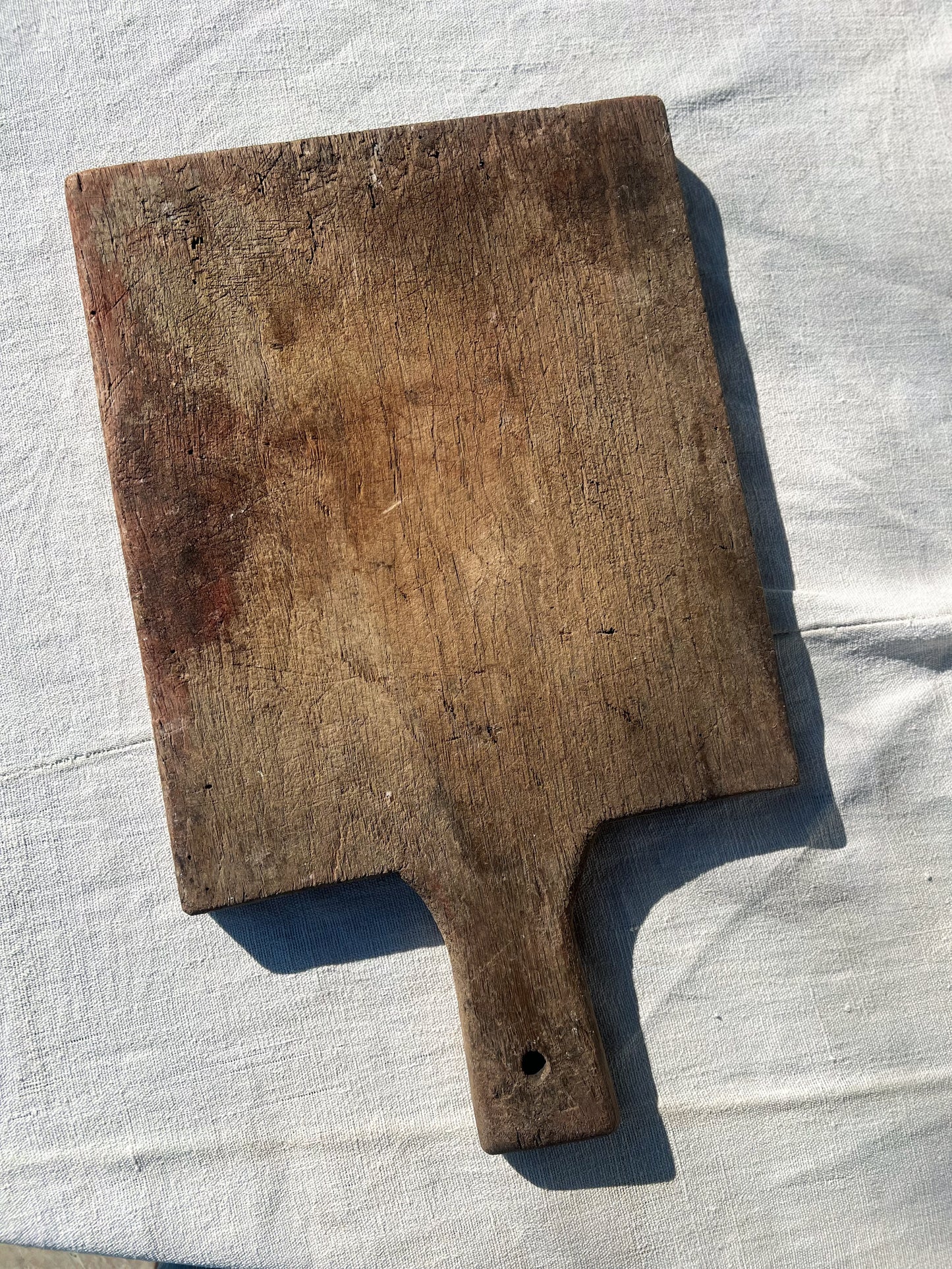 Worn Wooden French Bread Board