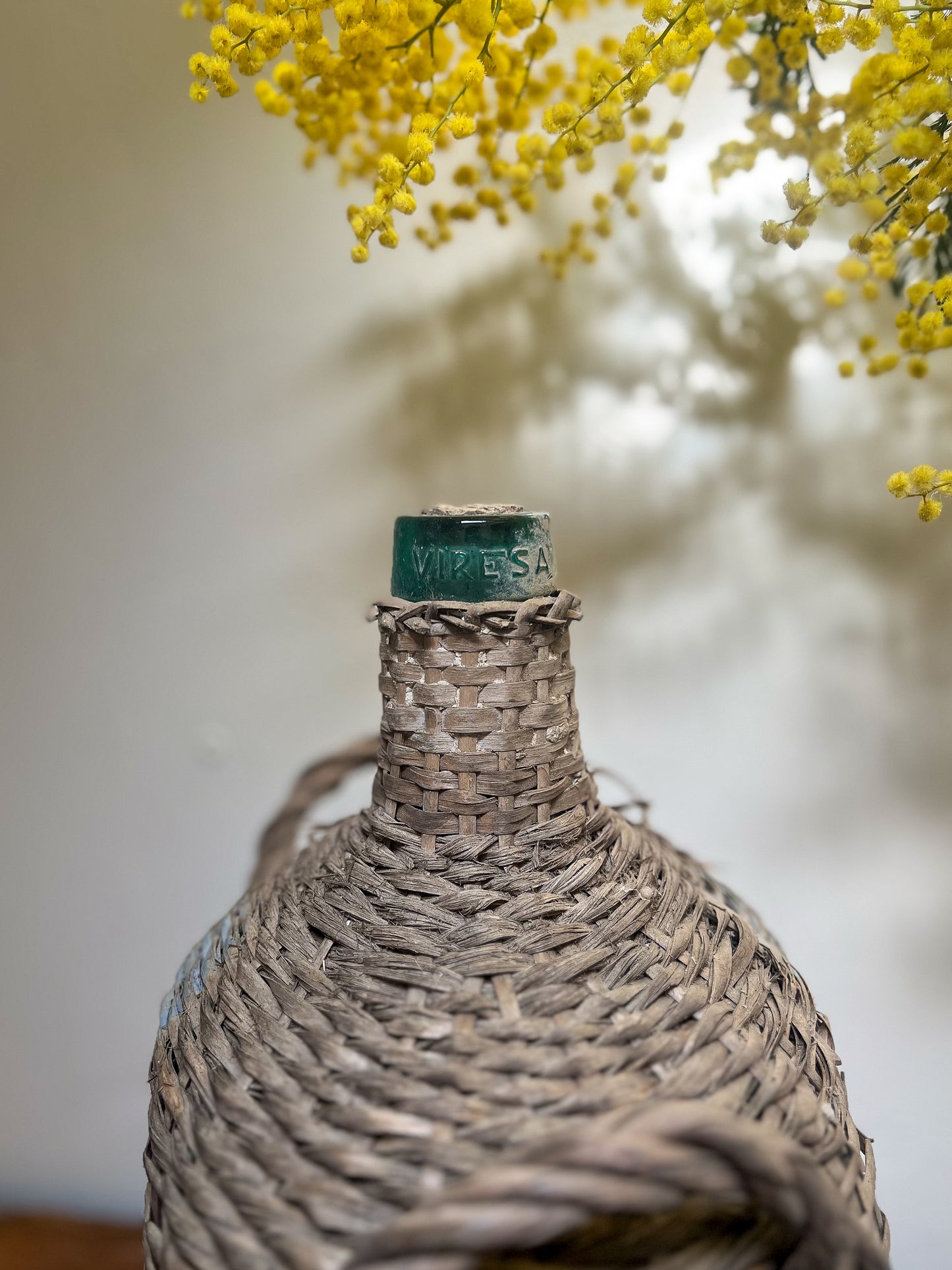 Spanish Wicker Demijohn Bottle