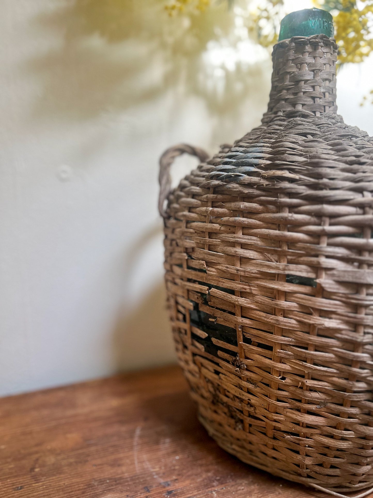 Spanish Wicker Demijohn Bottle
