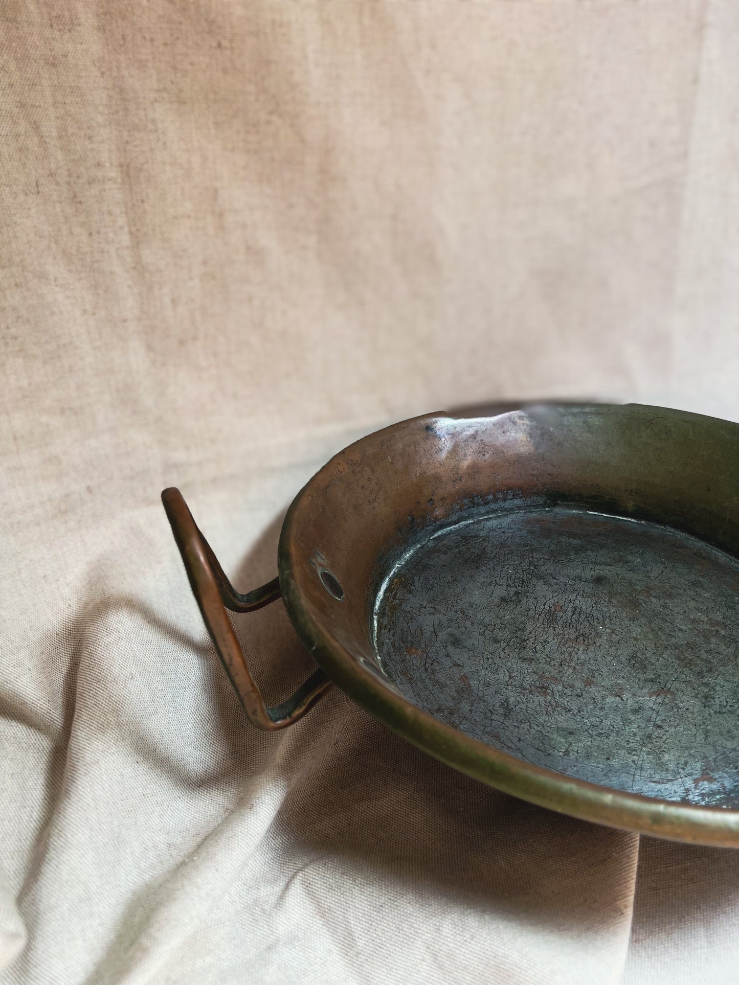 Antique French Copper Cooking Pan