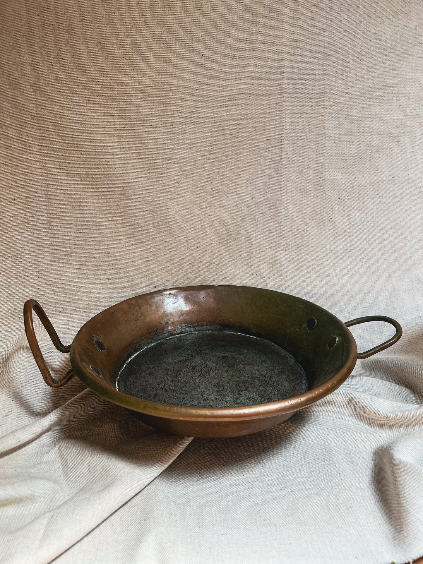 Antique French Copper Cooking Pan
