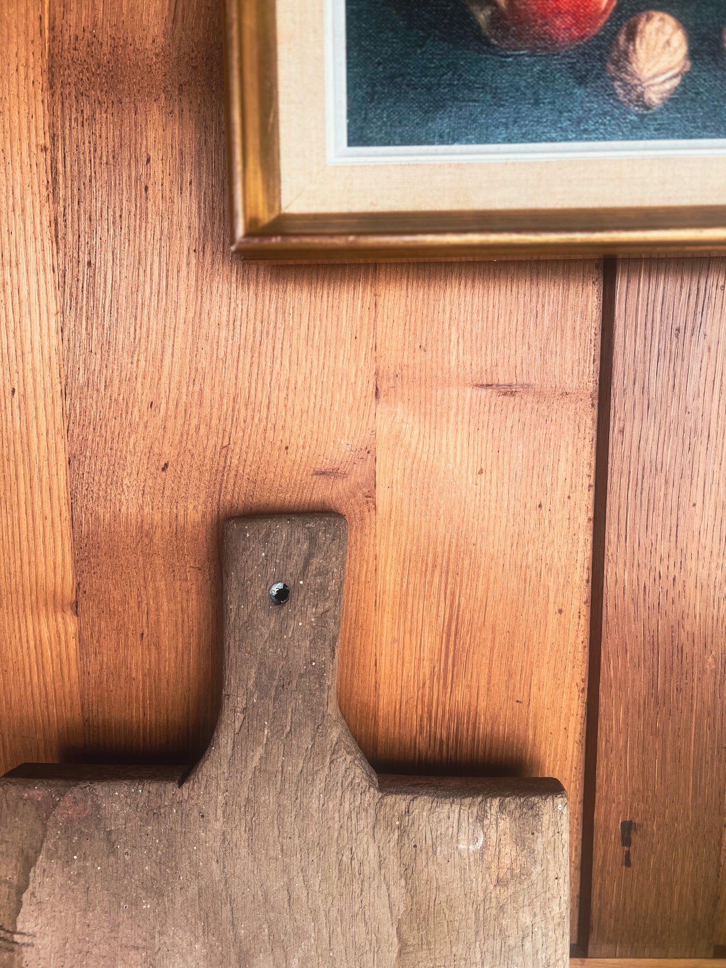 Worn Wooden French Bread Board