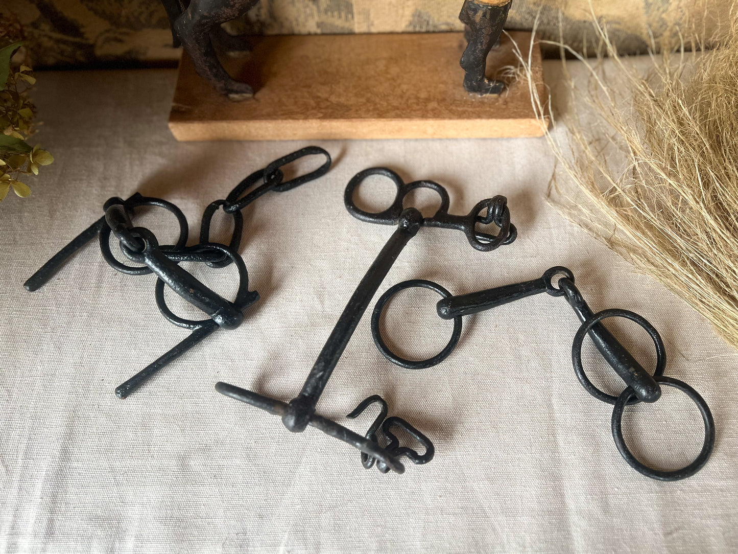 French Forged Iron Equestrian Gear