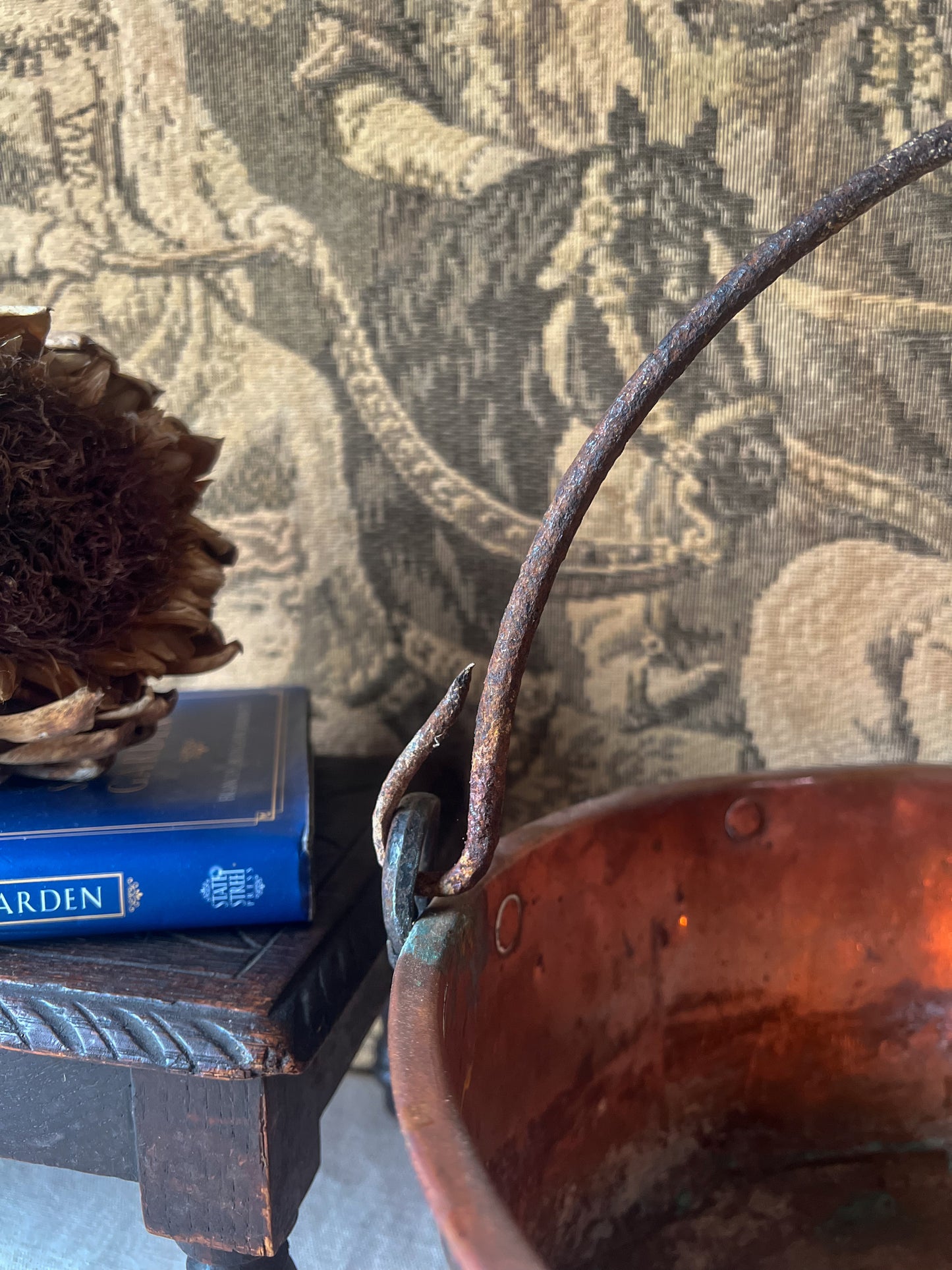 19th Century French Copper Cauldron
