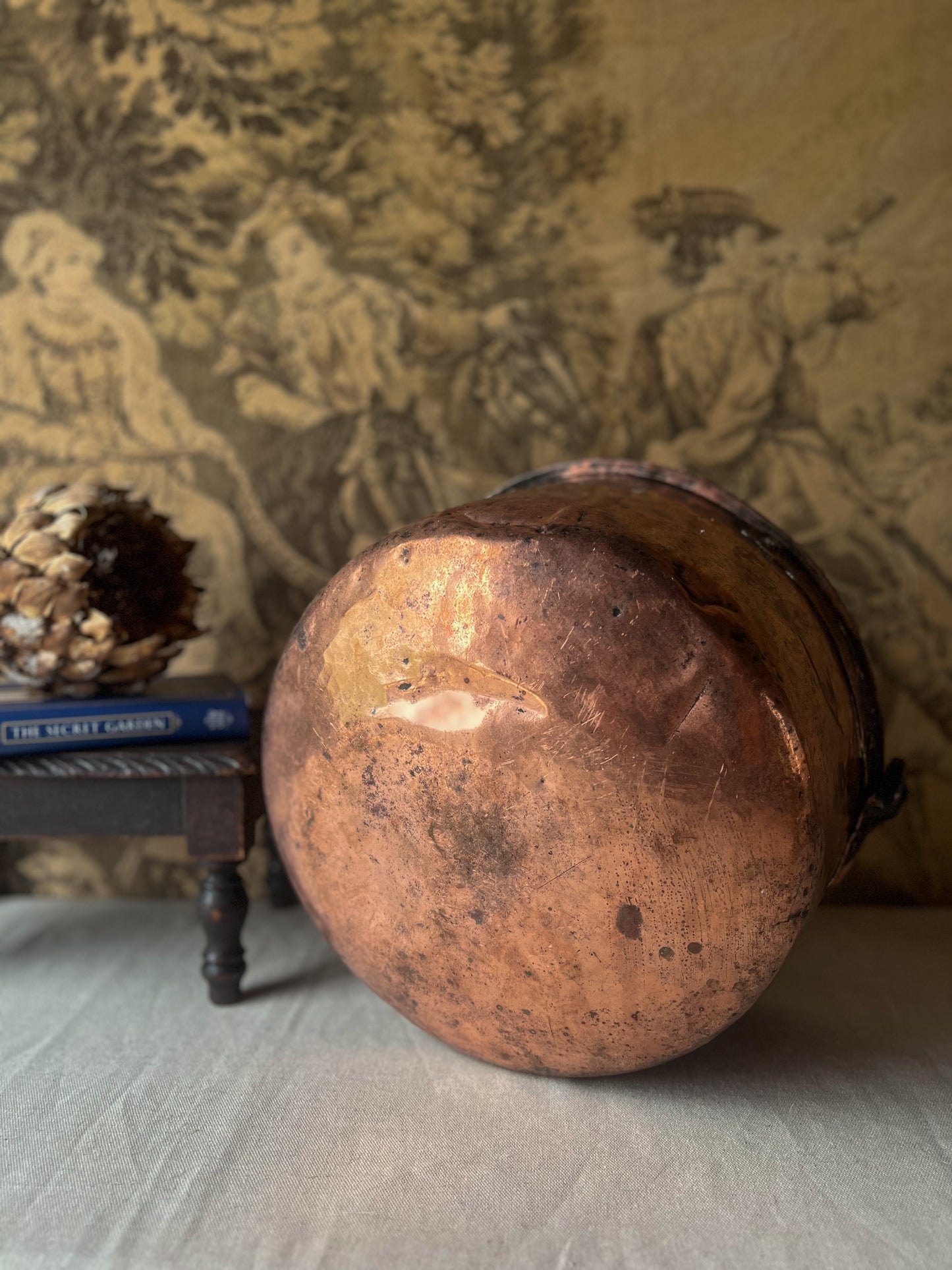 19th Century French Copper Cauldron