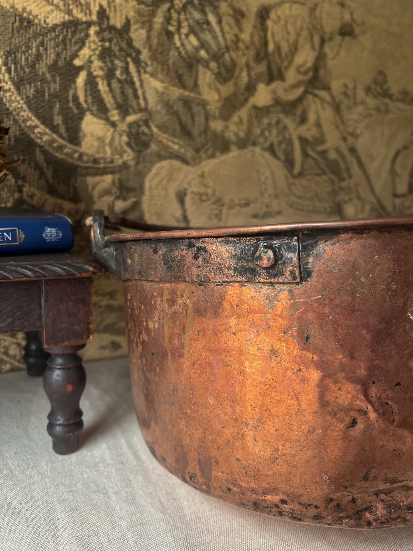 19th Century French Copper Cauldron