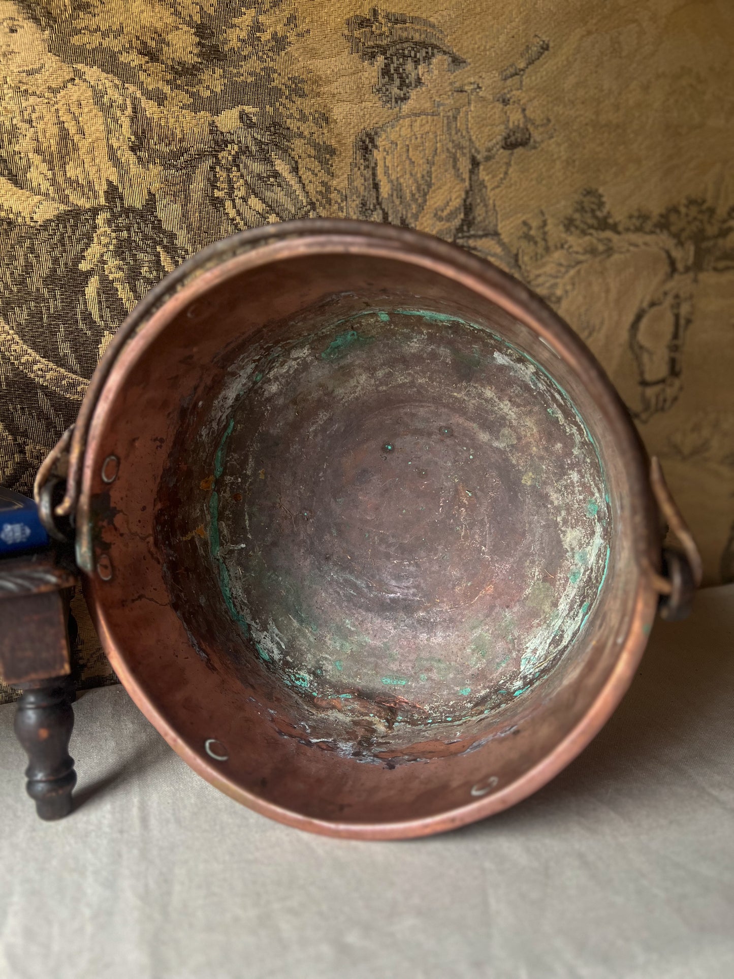 19th Century French Copper Cauldron