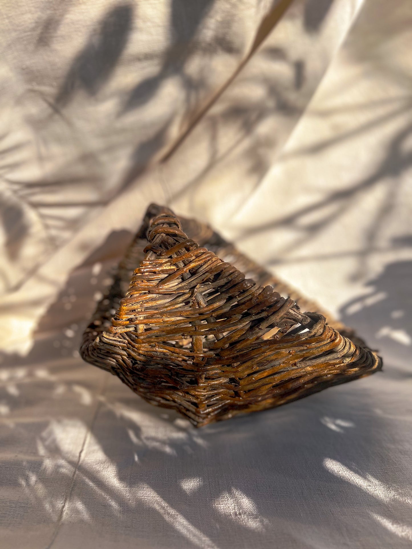 Handwoven Willow Gathering Basket