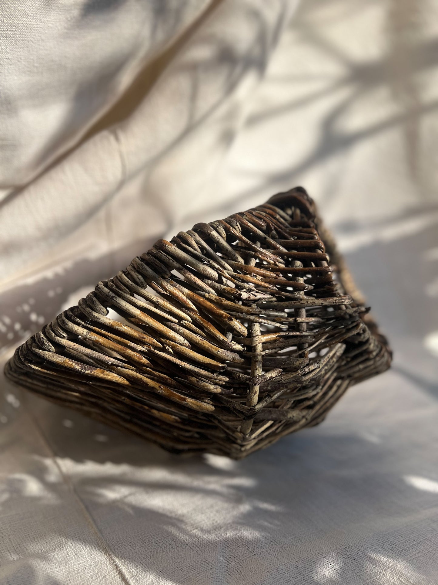 Handwoven Willow Gathering Basket