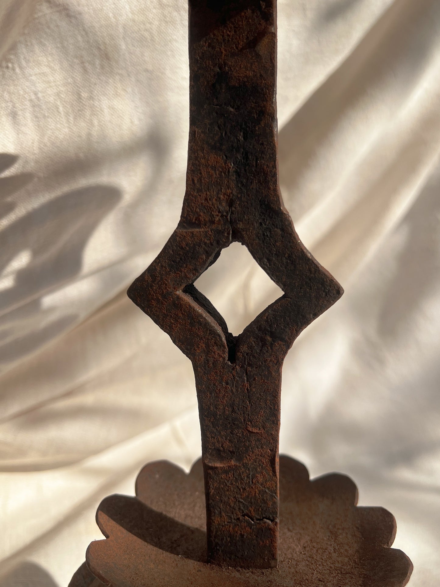 Hand-Forged Iron Gothic Candle Holders