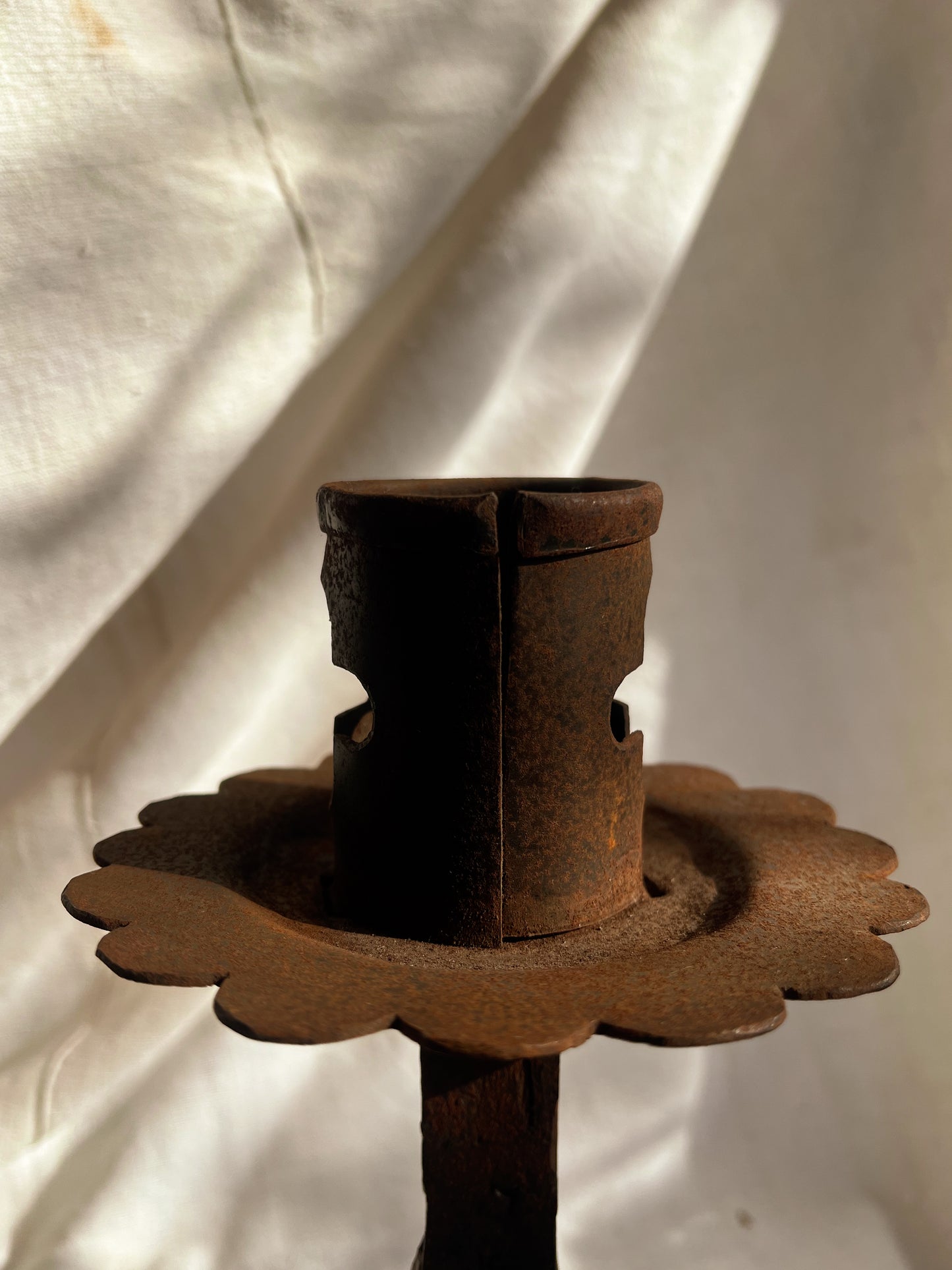 Hand-Forged Iron Gothic Candle Holders