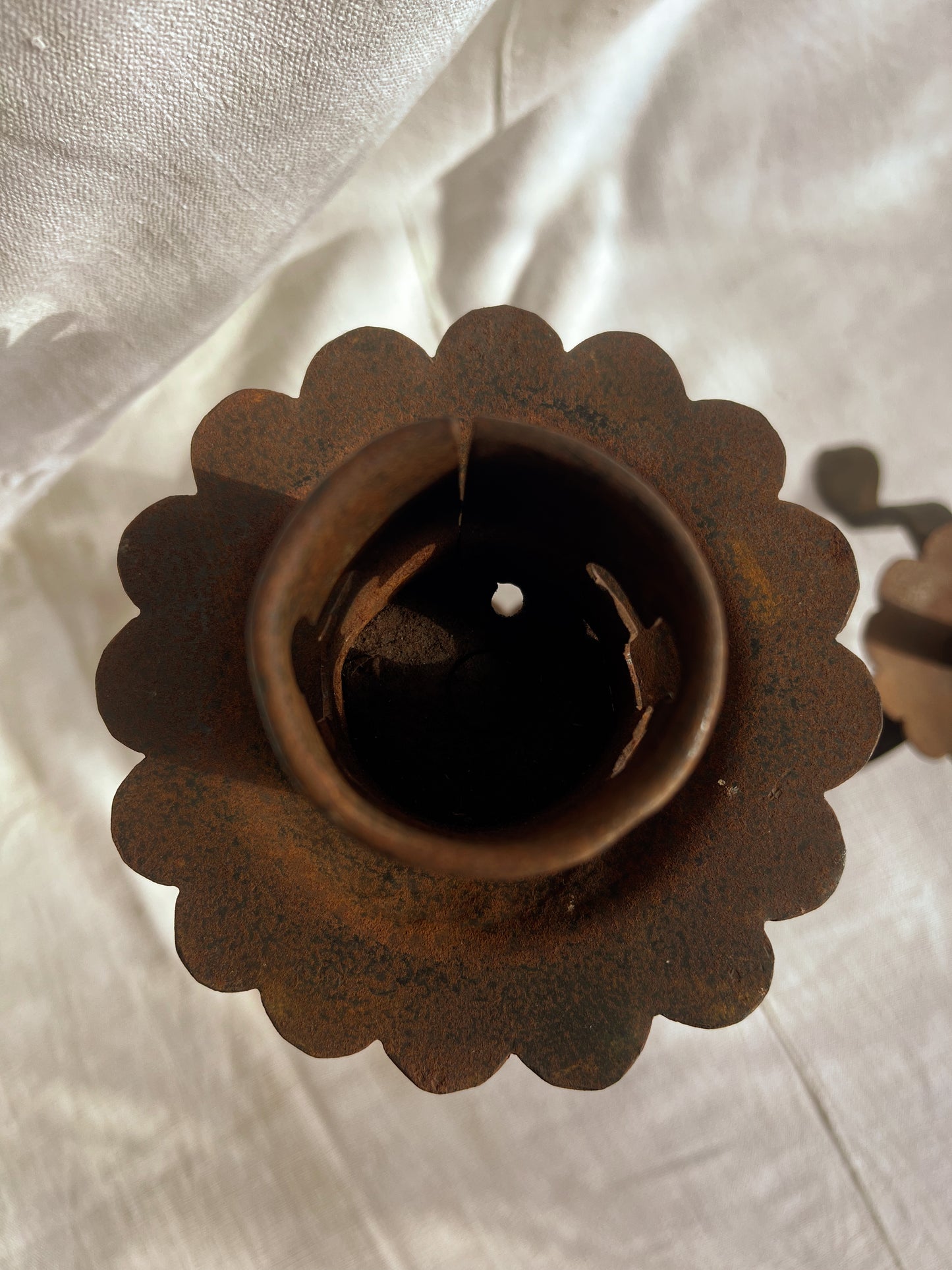 Hand-Forged Iron Gothic Candle Holders