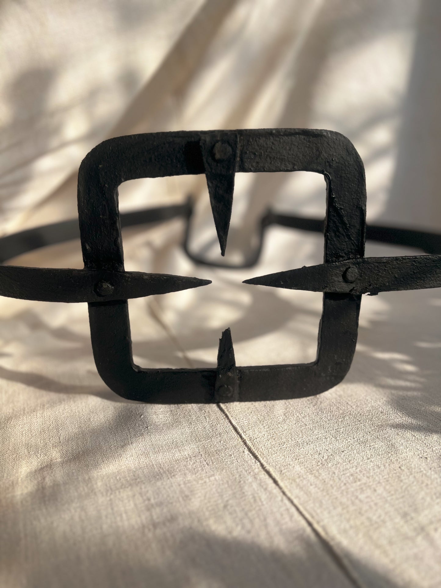 19th Century Hand-Forged Fireplace Stand