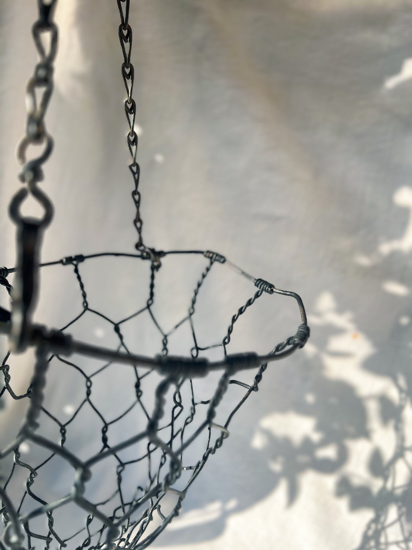 Pair of Hanging Baskets - Wire Cow Feeders