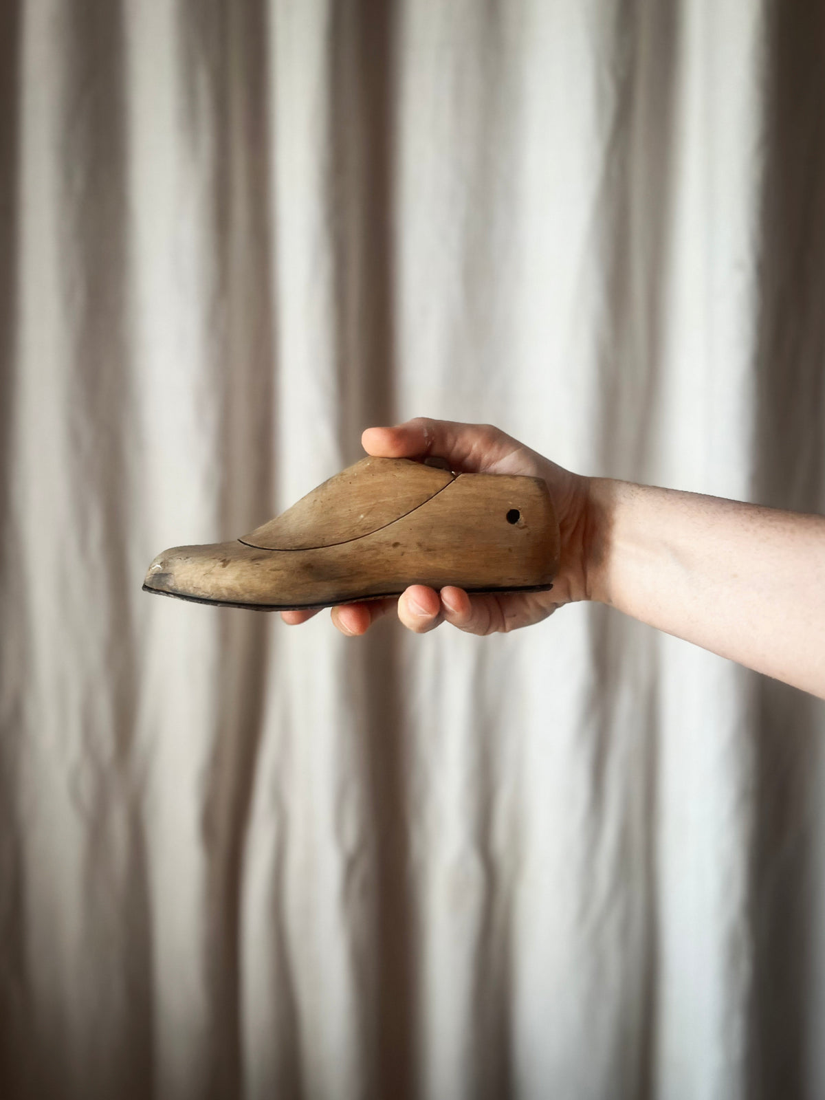 Antique French Children’s Shoe Lasts — Pair, Cobbler’s Forms, Early 20th Century