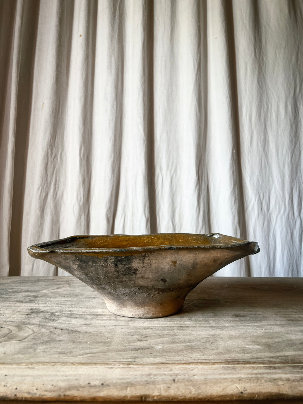 Glazed Terracotta Milk Bowl / Tian à Lait