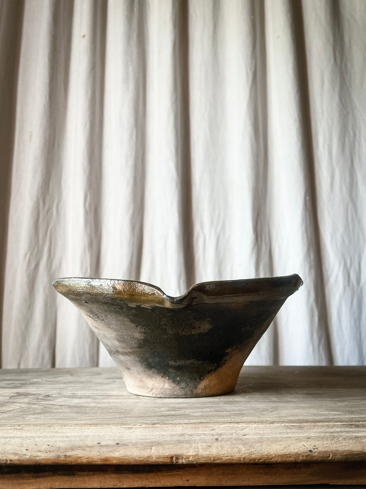 Glazed Terracotta Milk Bowl / Tian à Lait