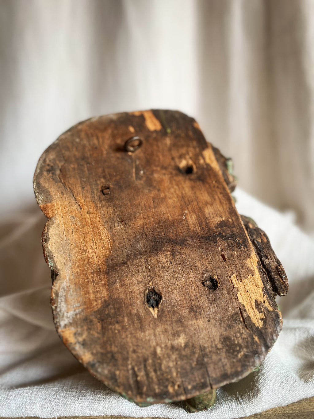 Carved Wood Architectural Fragment / Corbel