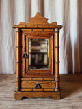 Faux-Bamboo Miniature Cabinet