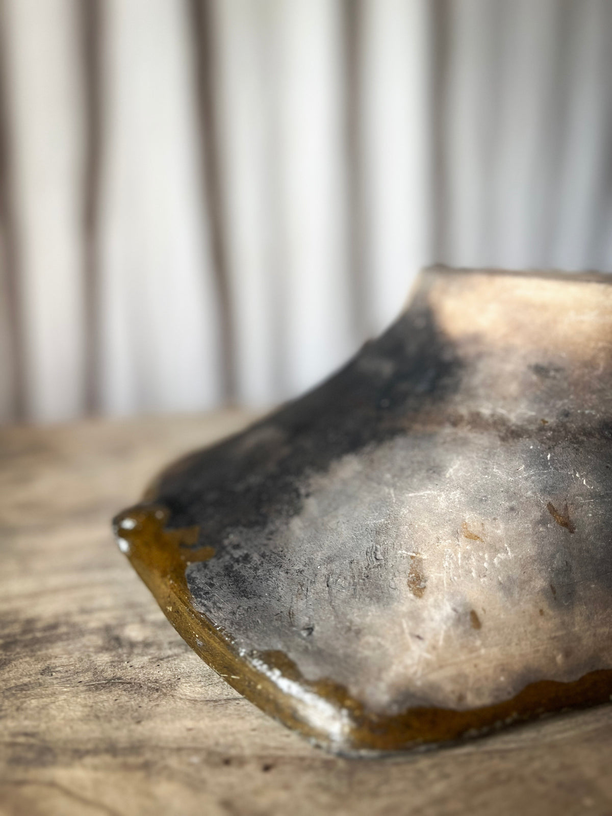 Glazed Terracotta Milk Bowl / Tian à Lait