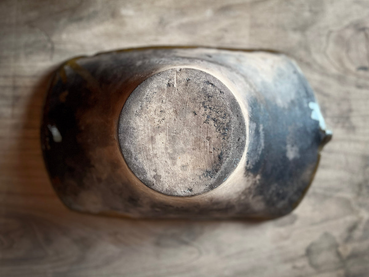 Glazed Terracotta Milk Bowl / Tian à Lait