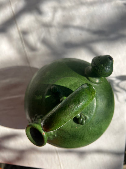 Rare 19th-Century Green-Glazed Water Jug