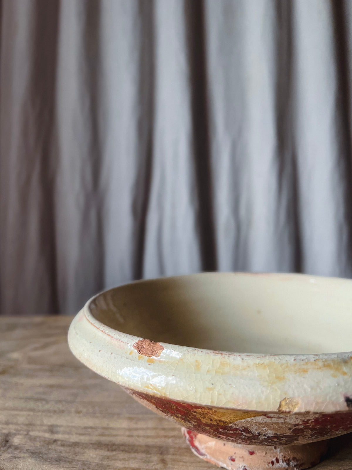 Provencal Glazed Earthenware Bowl / Tian