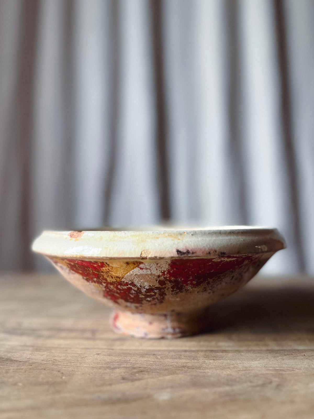 Provencal Glazed Earthenware Bowl / Tian
