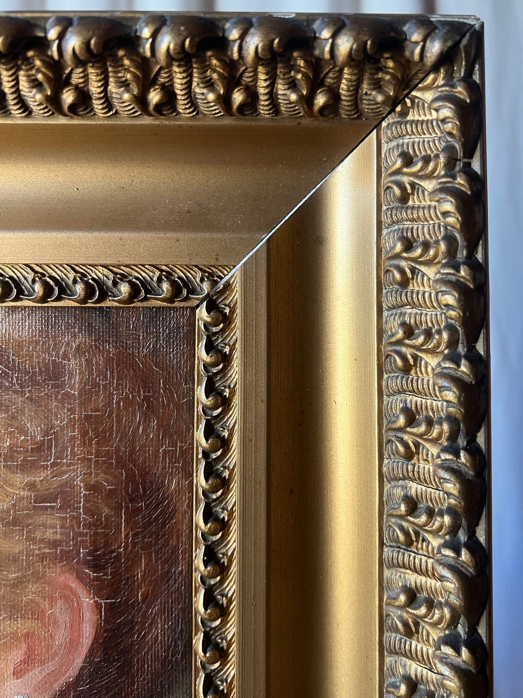 French Cabinet Portrait of a Woman — Oil on Canvas