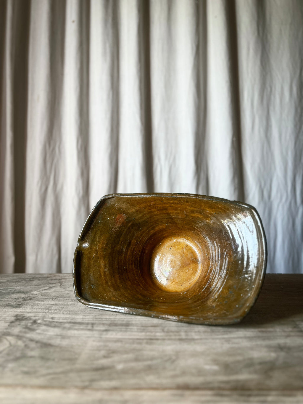 Glazed Terracotta Milk Bowl / Tian à Lait