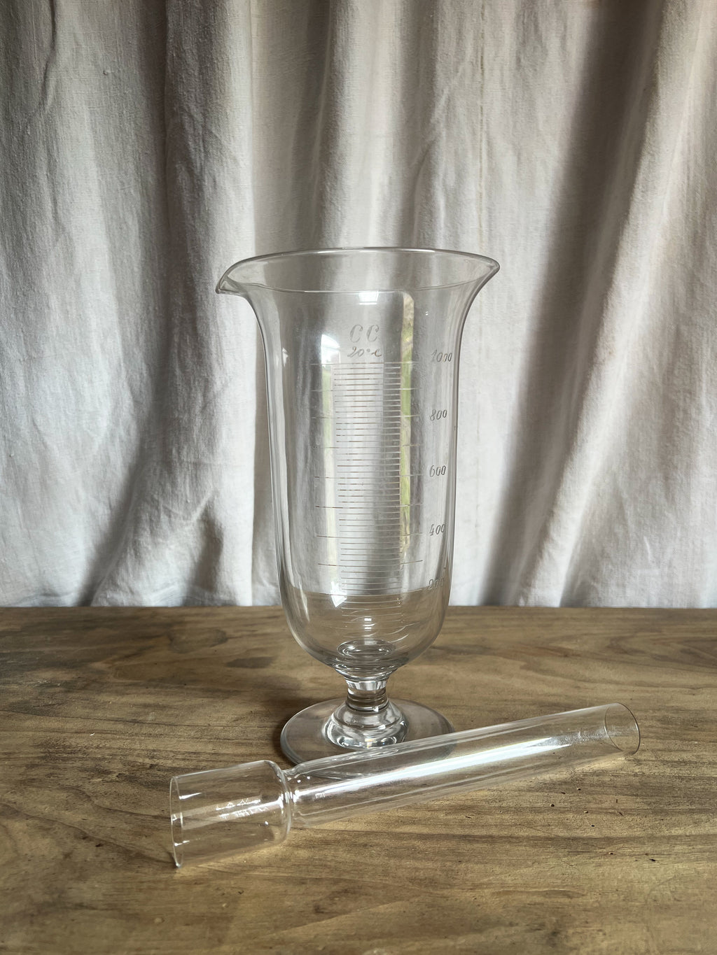 Apothecary Glass Measuring Vessel