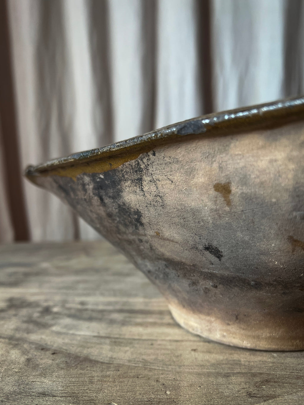 Glazed Terracotta Milk Bowl / Tian à Lait
