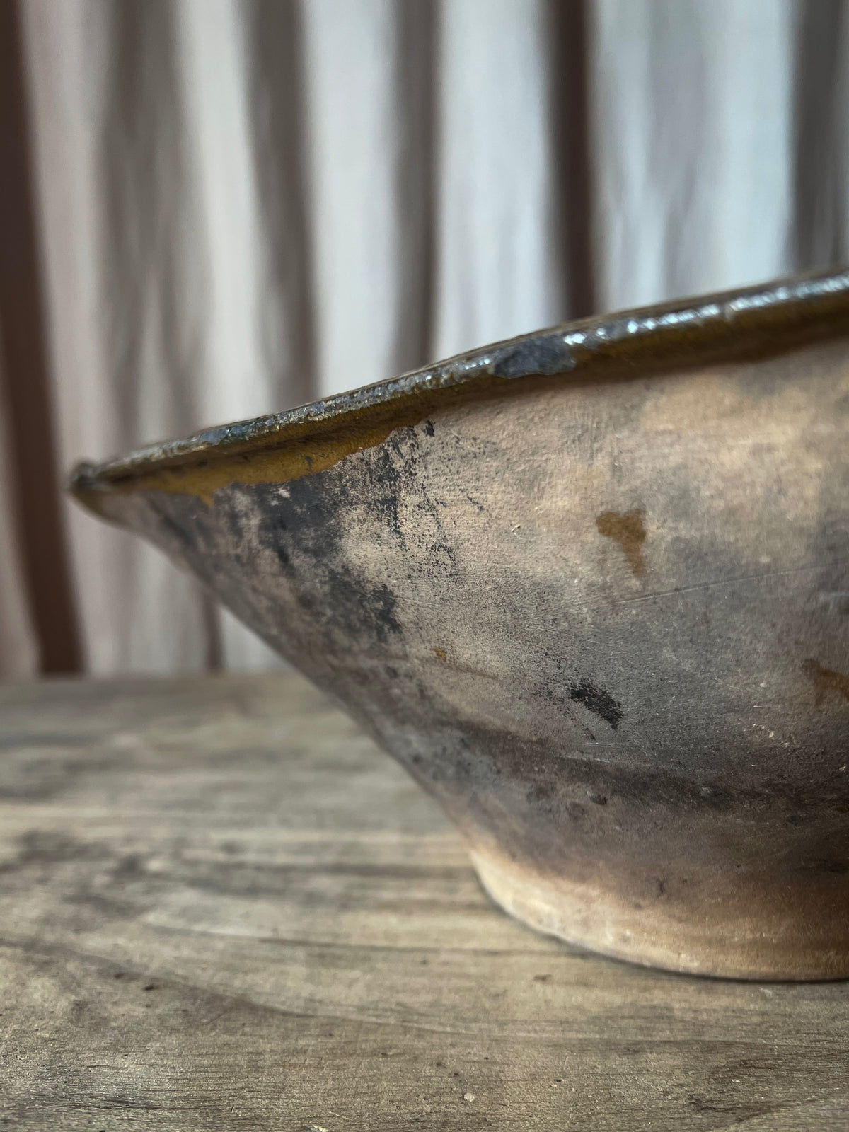 Glazed Terracotta Milk Bowl / Tian à Lait