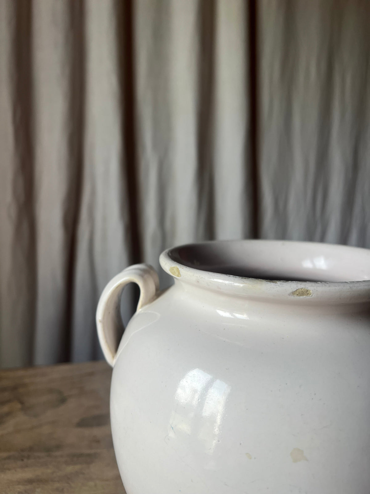 French White Confit Pot