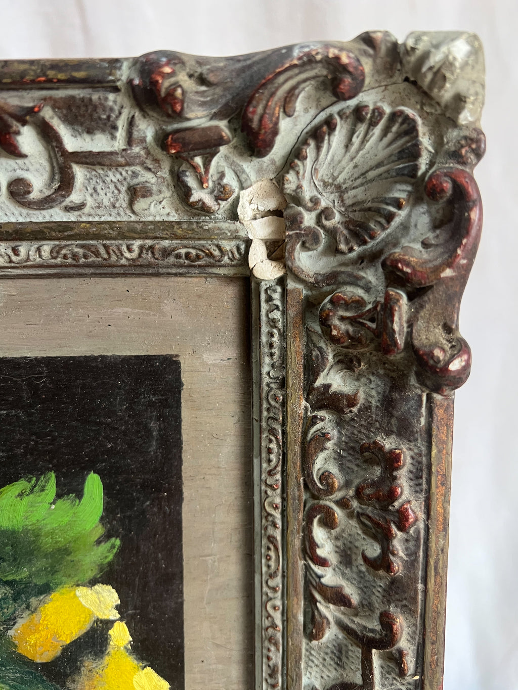 Yellow Roses in Vase  Painting on Board