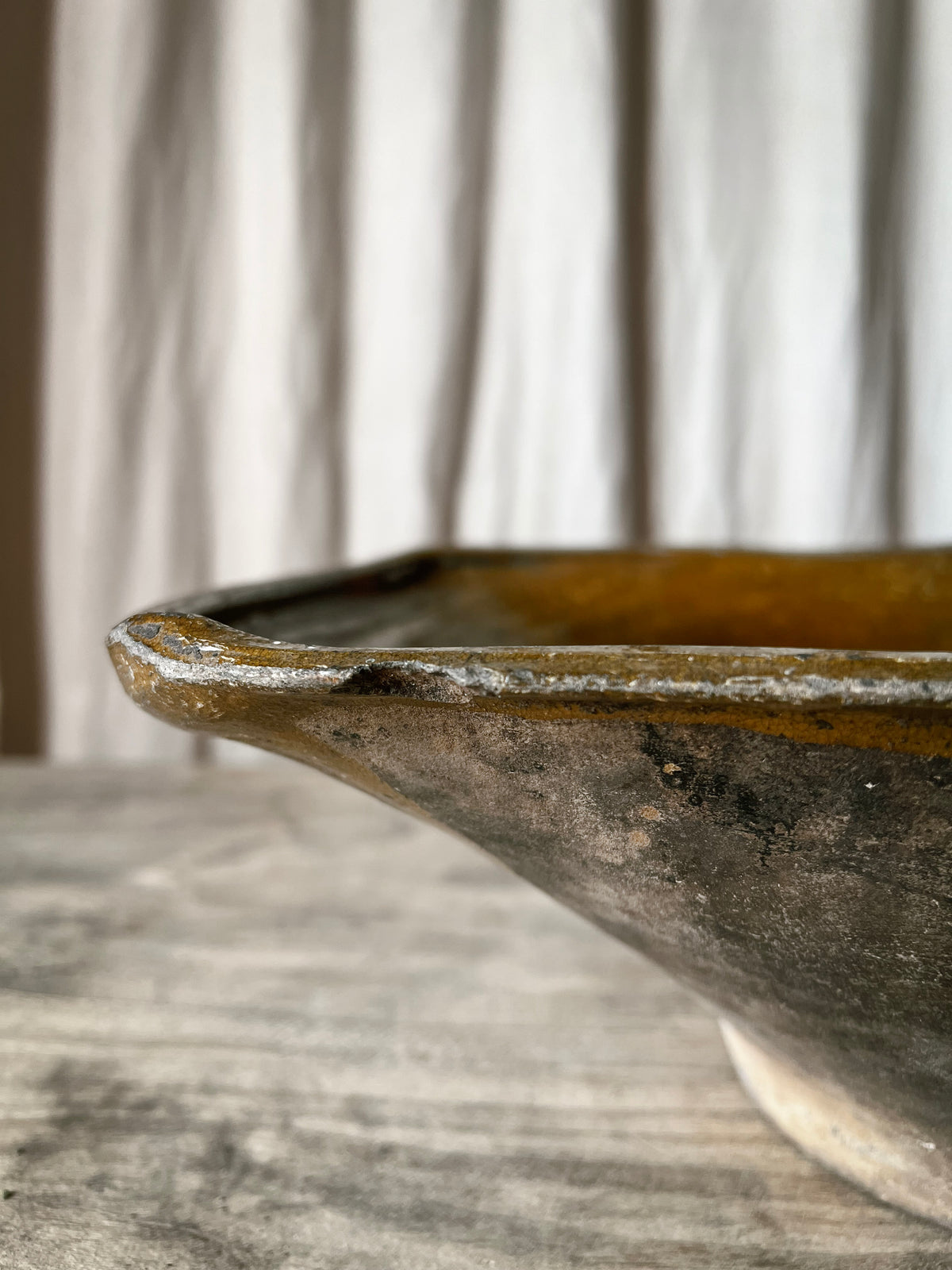 Glazed Terracotta Milk Bowl / Tian à Lait