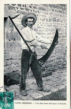 Antique French Coffin (Scythe Whetstone Holder)
