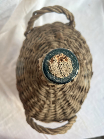 Spanish Wicker Demijohn Bottle