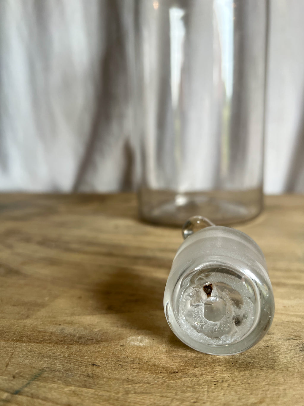 Handblown Glass Apothecary Jar