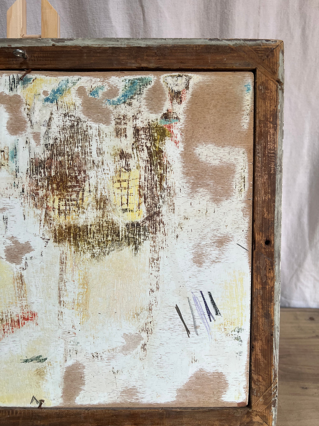 Yellow Roses in Vase  Painting on Board