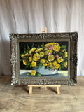 Yellow Roses in Vase  Painting on Board