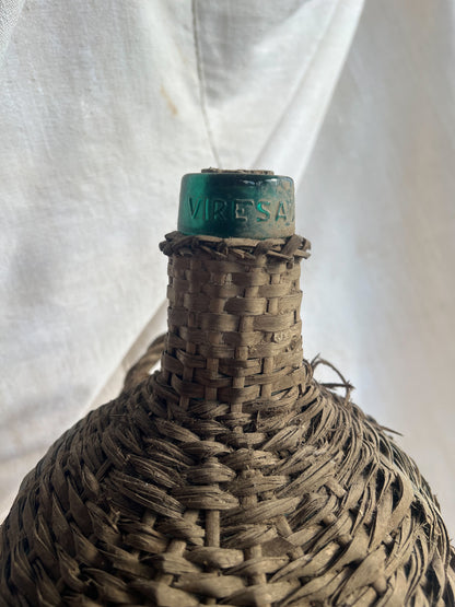 Spanish Wicker Demijohn Bottle