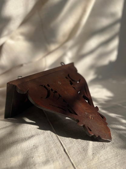 French Hand-Carved Wall Shelf