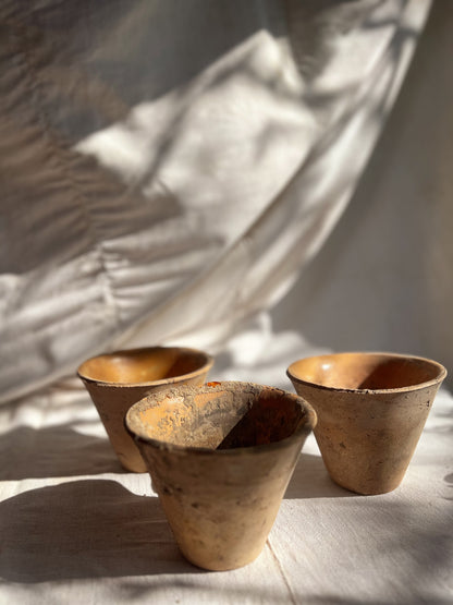 Set of 3 Terracotta French Sap Pots
