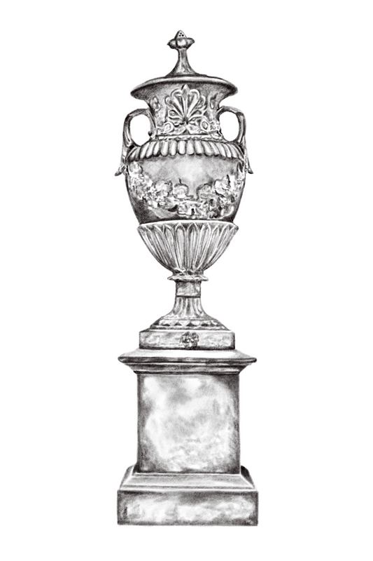 Fruit Detail Stone French Garden Urn