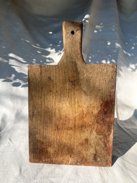 Worn Wooden French Bread Board