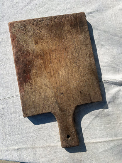 Worn Wooden French Bread Board
